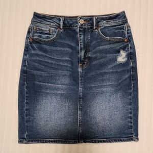 American Eagle Denim Mom Skirt Size 4 Long
